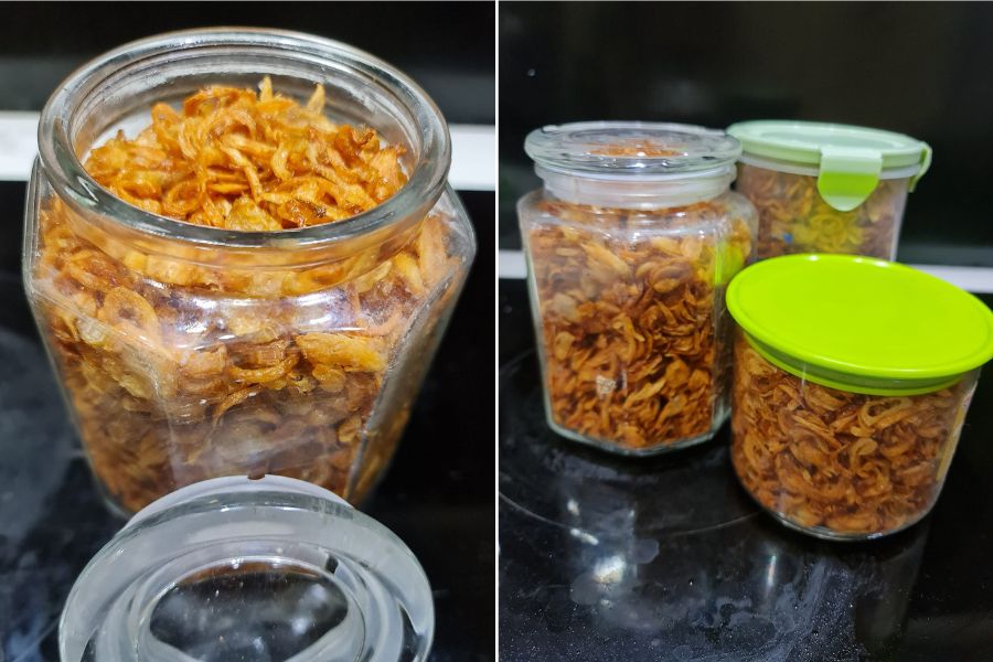 Bảo quản trong hũ thủ tinh